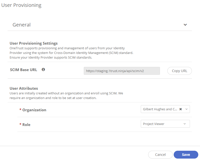 User Provisioning